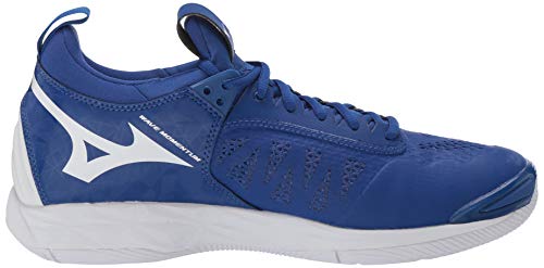 Mizuno Mens Wave Momentum Volleyball Shoe, True Blue-White, 8 Us #TOP5