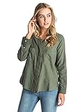 Maschinenwaschbar bis 30 °C. Roxy Mädchen Langarm Hemd für Heartbeats XL Grün (Dusty Olive)