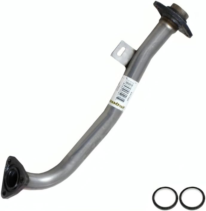 Stainless Steel Northeastern Exhaust-Front Exhaust Pipe Fits 1996-2000 Honda Civic 1.6L Except Japanese Built-Includes Gaskets