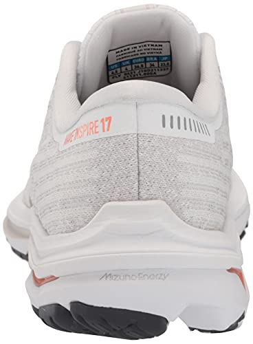 Mizuno Wave Inspire 17 Tênis de corrida feminino, Nuvem branco-nimbus, 7