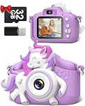Gofunly Kids Camera,1080P HD 2.0" Digital Camera for Kids with 32GB Card, Selfie Toy, Birthday Gift for Girls Ages 3-12,Purple