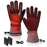 Telguua Beheizbare Handschuhe für Damen Herren mit Akku Heizhandschuhe