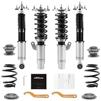 maXpeedingrods Sport-Gewindefahrwerk Fahrwerk Dämpfung einstellbar für 3er E46 grau