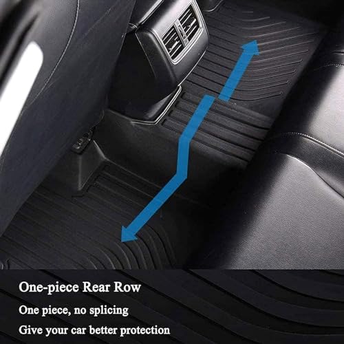 Ensemble d'accessoires de tapis de voiture noirs imperméables avec clips - 4