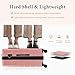 Sweetcrispy Carry on Luggage, Hard Shell ABS, Double Spinner Wheels Lightweight Suitcase TSA Lock, Light Pink, 21 Inch