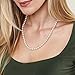 White Freshwater Cultured Pearl Necklace for Women in 20 Inch Length with 14K Gold and AAA Quality - THE PEARL SOURCE
