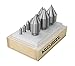 Accusize Industrial Tools 60 Degrees 9 Pc Single Flute H.S.S. Countersink Set, Ground, 0245-0021