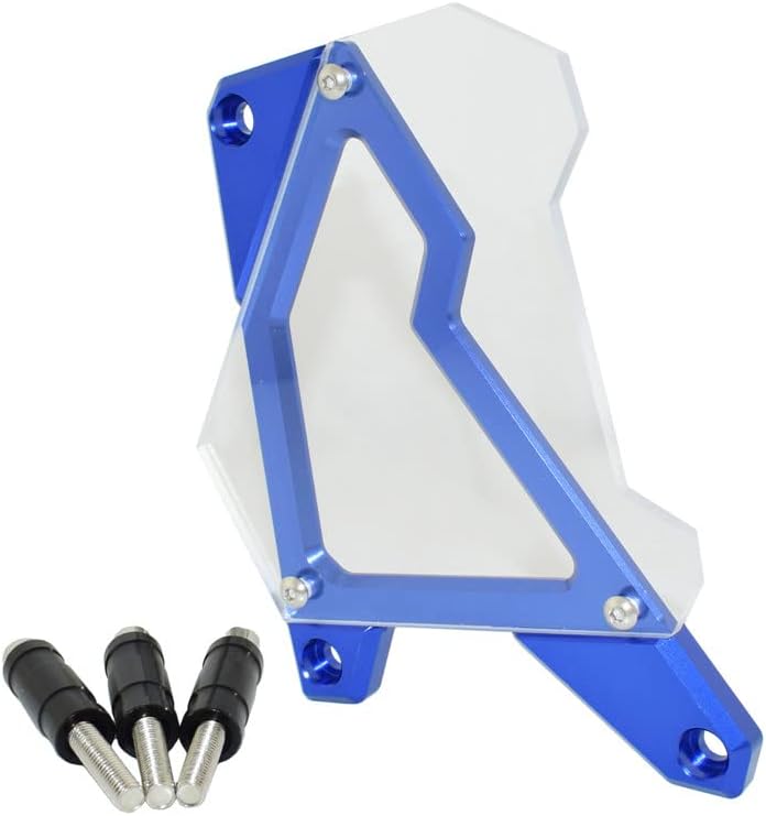 Front Sprocket Chain Guard Cover Left Side Engine For BMW HP4 S1000R S1000RR S1000XR S 1000 R RR XR 2009 2010 2011 2012 2013 2014 2015 2016 2017 2018 (Blue)