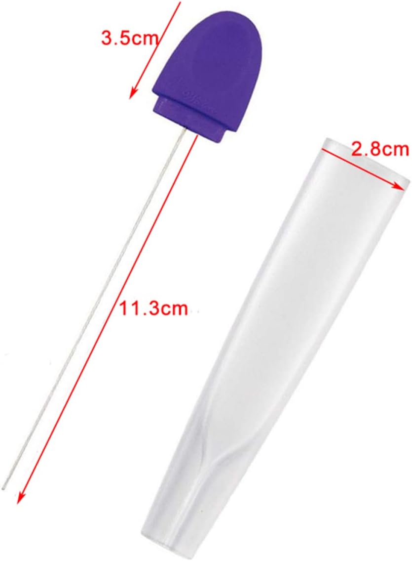 2pcs Diy Baking Essential Cake Stick Tester Stainless Steel Needle Tool Safe for Home Bakery Random Color