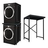 Norvic® Handy Stand – Freestanding Worktop & Washing Machine Stand | Multi-Purpose Appliance Stacking Kit & Laundry Pedestal for Garage, Utility Room, or Kitchen – 500KG Steel Frame