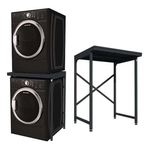Norvic® Handy Stand – Freestanding Worktop & Washing Machine Stand | Multi-Purpose Appliance Stacking Kit & Laundry Pedestal for Garage, Utility Room, or Kitchen – 500KG Steel Frame