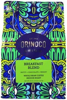 Orinoco Breakfast Blend 2.5lb bag, Medium Roast, Whole Bean Coffee 100% Arabica Beans