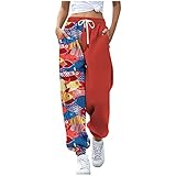 Generic Damen Jogginghose Chino Pants Jeans Cargohosen Lose Capri-Jegging Freizeithose Jogpants Damenhose Sweatpants Freizeithose Damenhosen Caprihose Trousers Relax Fit Sweathose Sporthose