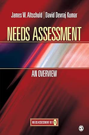 Needs Assessment: An Overview book cover