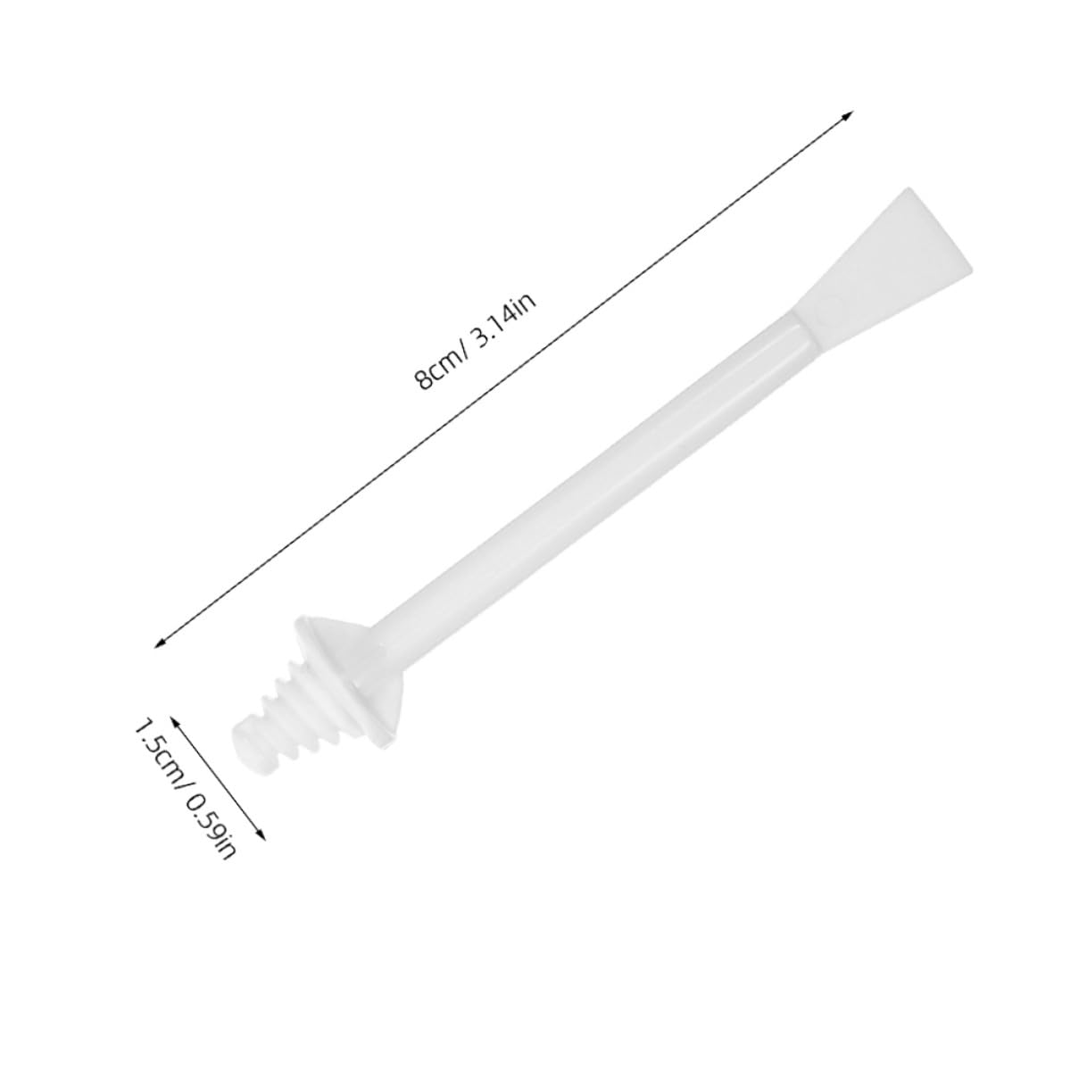Nose Wax Applicator Sticks and Lightweight Spiral Structure Dual-ended 100pcs for Precise Facial Hair Removal with Skin-friendly Pp Material for Nostril and Ear Grooming
