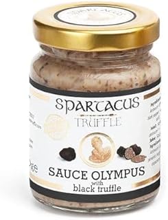 Spartacus Black Olympus Truffle Sauce – Gourmet Truffle Sauce with Black Truffle – Premium Sauce & Seasoning for Pasta, Meat, Potatoes & Fine Dining