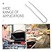 Abaodam Stainless Steel Grill Grate Lifter Tool for Safe Hot Surface Handling Versatile BBQ Accessory for All Grill Types Space Saving Design Durable and Easy to Use for Outdoor Cooking