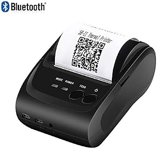 Thermal Printer 2 Inchs Wireless Bluetooth Receipt Printer, MUNBYN 58mm Portable Bill Mini
