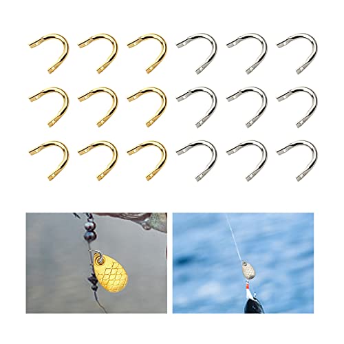 Fishing Spinner Clevis Spinnerbait Clevis U-Shaped 600Pcs U-Shaped Fishing Spoon Spinnerbait Parts Accessory For Lure Making Fishing Spoon Spinnerbait #TOP3