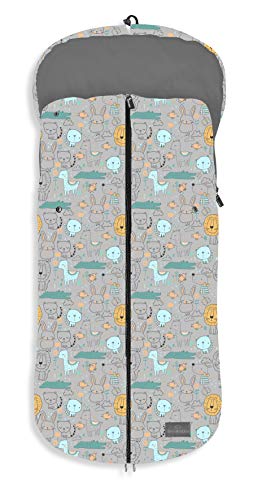 Saco POLAR de Invierno de Silla de Paseo - (Universal-Bugaboo-Mclaren) D.A. - Color: Gris - OFERTA