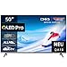 CHIQ 50QA10 50 Zoll 4K UHD QLED Smart TV, QLED Pro, DLG 120Hz, MEMC, VRR, ALLM, HDR10, Dolby Audio, 4X HDMI 2.1, Wide Color Gamut, rahmenloses Metallgehäuse, Chromecast, Google Assistant