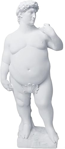 Estatua creativa de resina de David de 9.84 pulgadas, escultura griega de David, escultura de David, figura divertida de David, adornos artesanales