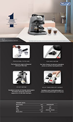 Preisvergleich Produktbild DeLonghi DeLonghi Siebträgerautomat EC 8.1 gr Espressoautomat 8004399327443