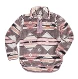 Simply Southern Aztec Y-Neck Pullover (X-Large)