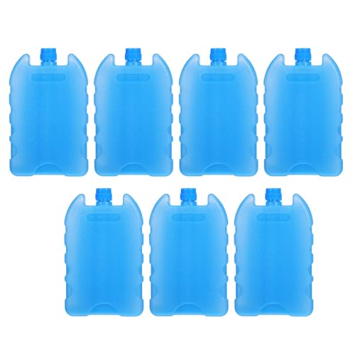 Outanaya 7 Piezas Bloques Congeladores para Ventilador de Aire Acondicionado Portátil, Diseño Compacto y Ligero, Material PE Azul, Adecuado para Picnic y Camping