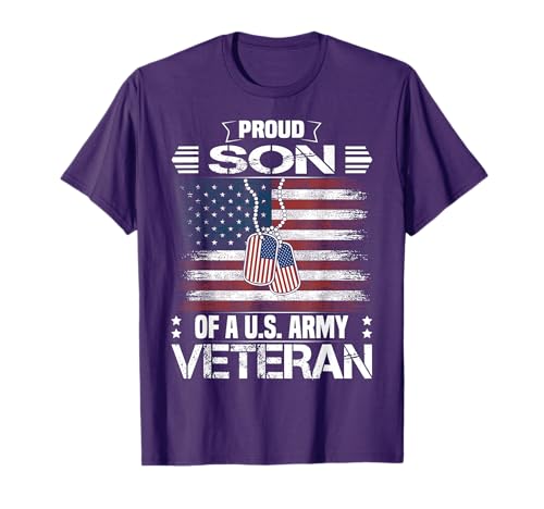 Proud Son of A US Army Veteran Day Family Matching T-Shirt