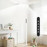 LES FLEURS LED Büro Stehlampe, 196cm Vollspektrum-Leseleuchte mit Augenschutz, 100W dimmbare Stehleuchte mit 10100lm Tageslicht für Wohnzimmer, Schlafzimmer, Arbeitszimmer und Büro