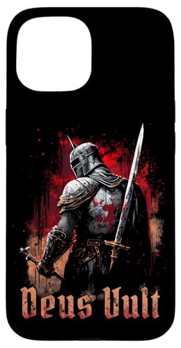 Deus vult medieval templar knight crusader Case for iPhone 15