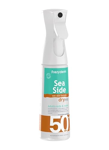 FREZYDERM Sea Side Bruma Seca Protector Solar SPF 50 Spray Facial y Corporal para Niños, Adultos - Crema Solar de Absorción Rápida Resistente al Agua - 300ml - imagen 3