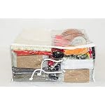 5-Pack Clear Vinyl Zippered Comforter Moving Storage Bags 21 x 21 x 10 Inch with Rope Handle - Image 6