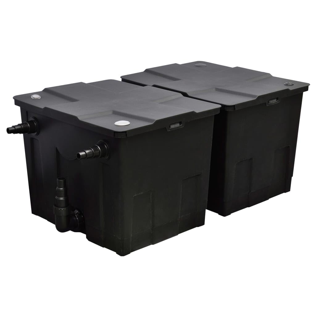 vidaXL Filtro Bio per Stagni e Laghetti con Kit Materiale Filtrante Biologico