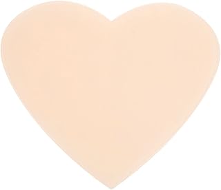 YUYTE Almofada de silicone para decote, anti-rugas, removedor de pescoço transparente para a testa, cuidados com a pele, decote, cuidado, levantamento de cuidados, lavável, reutilizável, [formato de coração]