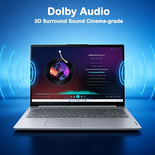 Image of Lenovo Ideapad 1 Laptop Computer-15.6 inch FHD Display Laptop for Home & Daily Task, Intel N6000 Processor, 12GB DDR4, 128GB eMMC+512 GB SSD, Wi-Fi 6, 1MP HD Camera, Windows 11 Home, SD Card Reader
