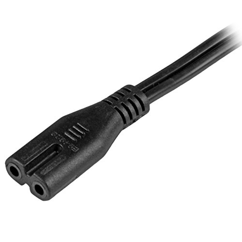 StarTech.com 6.6ft (2m) Laptop Power Cord, NEMA 1-15P to C7, 7A 125V, 18AWG, Laptop Replacement Cord, Printer Power Cable - Thumbnail 3