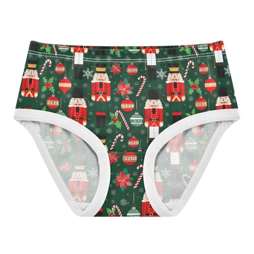 Joisal Christmas Nutcracker Green Girls Underwear Toddler 2t Cotton Girl Panties Cute Flower Briefs Underpants