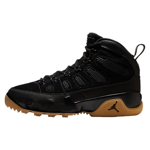 Nike Air Jordan 9 Retro Boot NRG, Zapatillas de Deporte Hombre, Negro (Black/Black/Gum Light Brown 025), 43 EU