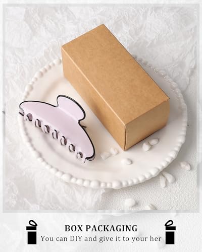 Pinza para cabello grande de acetato 4 pulgadas miniatura 7