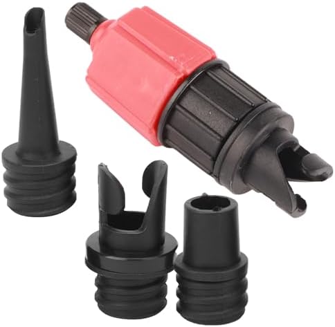 CHICIRIS Valve Adapter Air Pump Converter, for Inflatable Paddle Board Canoe Boat Bed with 3 Nozzle Tips