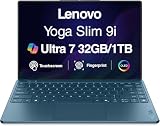 Lenovo Yoga Slim 9i AI Powered Copilot+ Laptop 14.0" 120 Hz Touch OLED 4K 750 nits Display (Intel Ultra 7-258V, 32GB LPDDR5X, 1TB SSD, Fingerprint, 2 Thunderbolt 4, WiFi 7,Backlit KB, Win 11 Pro)