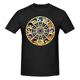 Saint Anime Seiya Shirt for Men's Graphic Tees Classic Crew Neck Short Sleeve Unisex Tops Black Medium