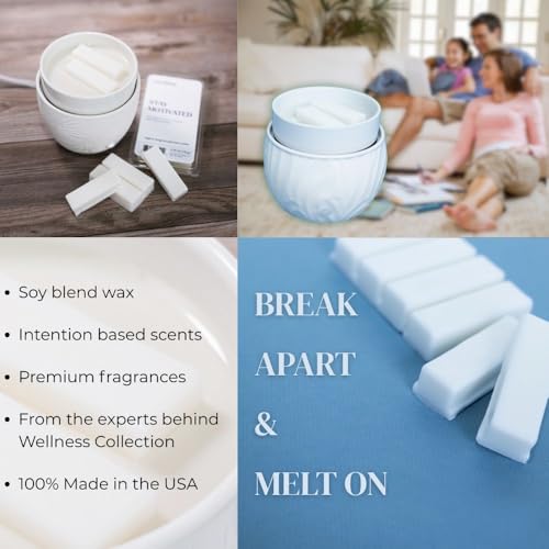 Carolina Daily Ritual Scented Wellness Wax Melts, Wax Melt Warmer Cubes, Long Lasting Scented Wax Warmer Cubes, 4 Pack, 6 Cubes Each - Made in The USA