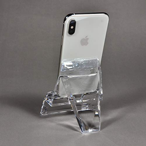 Com.top - Acrylic Cell Phone Holder, Mobile Phone Stand, Tablet Stand | Office Supplies, Stationery Organizer, Desk Accessories - Clear #TOP6