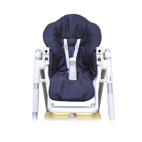 Housse Chaise Haute pour Bébé, Housse de rechange pour coussin d'assise Peg Perego, Prima Pappa, Diner Noir