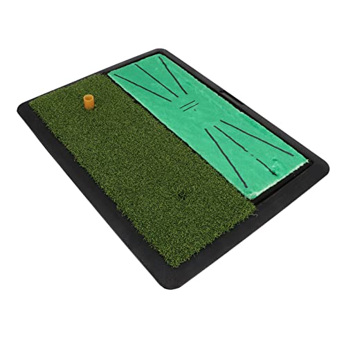 Double Grass Golf Strokes, Reduce Screen Hit Track Friction Damage 2 S 1 -Point Golf Mat for Leisure Time Entertainment
