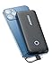 Portable Charger 10000mAh Quick Charge 3.0 Alongza Cell Phone Battery Charger External Battery Pack Power Bank Compatible with iPhone Xs XR X 8 7 6 iPad Samsung Galaxy S9 S8 S7 & Android Phones,White