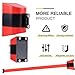 Rusopobe Crowd Control Magnetic Wall Barrier, Retractable Industrial Barricade Barrier High Visibility Red Warning Tape Belt for Indoor and Outdoor Crowd Control Use(Red,2m/6.6ft)